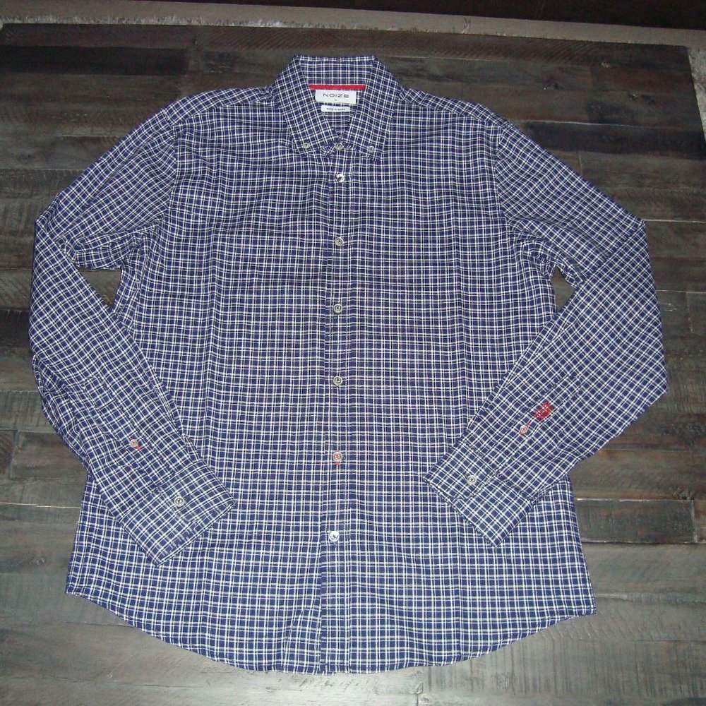MENS NOIZE BUTTON DOWN SHIRT MEDIUM